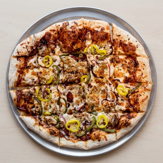 Hazy Chicken Pizza.