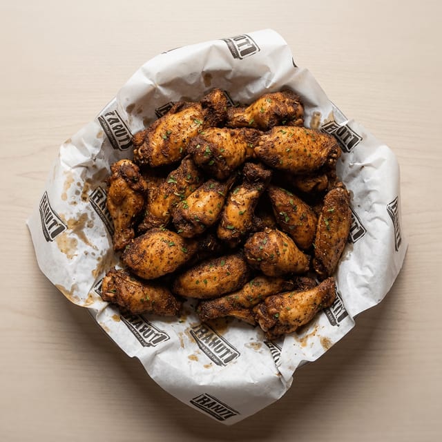 Chef's Kiss Cajun Wings.